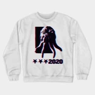 Retro 3D Cthulhu for President 2020 Crewneck Sweatshirt